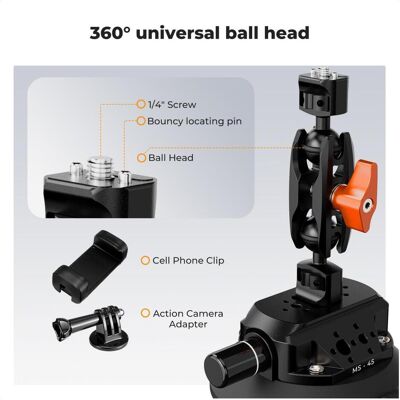K&F Concept Suction Cup Camera Mount, Caméra d'action : accessoires - Publicité K&F Concept Suction Cup Camera Mount, Caméra d'action : accessoires - Publicité