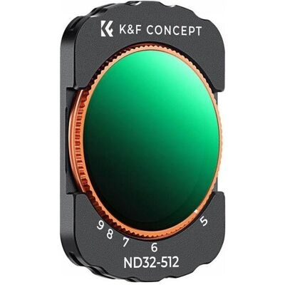 K&F Concept Filtr Kf Filtr ND Szary Regulowany ND32-ND512 do DJI Osmo Pocket 3 HD MC Nano X K&F / KF01.2545, Caméra d'action : accessoires, Gris - Publicité K&F Concept Filtr Kf Filtr ND Szary Regulowany ND32-ND512 do DJI Osmo Pocket 3 HD MC Nano X K&F / KF01.2545, Caméra d'action : accessoires, Gris - Publicité