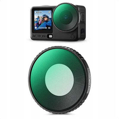 K&F Concept Filtr Black Diffusion 1/4 Do Kamery Dji Osmo Action 6 / Action6 / / Kf12.0037, Caméra d'action : accessoires, Noir - Publicité K&F Concept Filtr Black Diffusion 1/4 Do Kamery Dji Osmo Action 6 / Action6 / / Kf12.0037, Caméra d'action : accessoires, Noir - Publicité