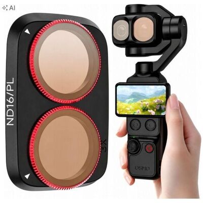 Sunnylife Filtre hybride gris Nd16 + filtre polarisant pour DJI Osmo Pocket 4 Pro / 4p / 4pro / Op4-fi353-16p, Caméra d'action : accessoires, Gris - Publicité Sunnylife Filtre hybride gris Nd16 + filtre polarisant pour DJI Osmo Pocket 4 Pro / 4p / 4pro / Op4-fi353-16p, Caméra d'action : accessoires, Gris - Publicité