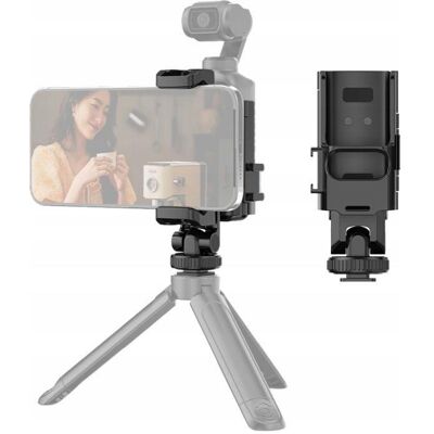 Puluz Obudowa Uchwyt Mocowanie Do Dji Osmo Pocket 3 Iso 1/4"" + Uchwyt Na Telefon / Pu726b, Caméra d'action : accessoires, Noir - Publicité Puluz Obudowa Uchwyt Mocowanie Do Dji Osmo Pocket 3 Iso 1/4"" + Uchwyt Na Telefon / Pu726b, Caméra d'action : accessoires, Noir - Publicité