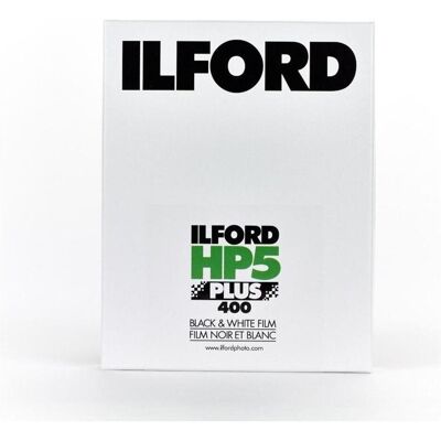 Ilford HP 5 Plus 4x5 pouces/100, Développement de pellicule, Noir - Publicité Ilford HP 5 Plus 4x5 pouces/100, Développement de pellicule, Noir - Publicité