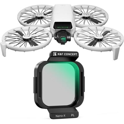 K&F Concept Filtre CPL (Filtres pour drones, DJI Flip), Drone : accessoires - Publicité K&F Concept Filtre CPL (Filtres pour drones, DJI Flip), Drone : accessoires - Publicité
