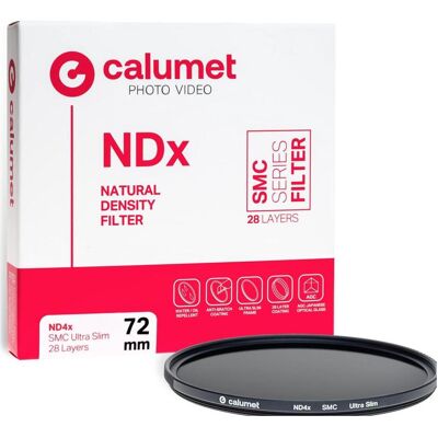 Calumet CALSAN0472 (72 mm, Filtre gris neutre), Filtre photo, Transparent, Noir - Publicité Calumet CALSAN0472 (72 mm, Filtre gris neutre), Filtre photo, Transparent, Noir - Publicité