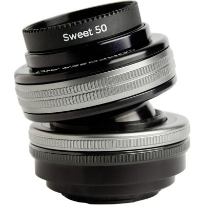 Lensbaby Composer Pro II incl. optique Sweet 50 Fuji X-Mount (Fujifilm X, APS-C / DX, Plein format), Objectif, Noir, Argent - Publicité Lensbaby Composer Pro II incl. optique Sweet 50 Fuji X-Mount (Fujifilm X, APS-C / DX, Plein format), Objectif, Noir, Argent - Publicité