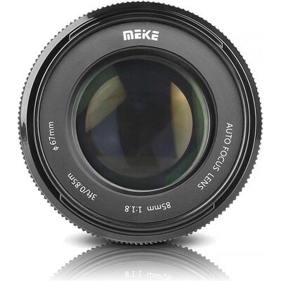 Meike 85mm f/1.8 AF Fuji X Mount (Fujifilm X, APS-C / DX), Objectif, Noir - Publicité Meike 85mm f/1.8 AF Fuji X Mount (Fujifilm X, APS-C / DX), Objectif, Noir - Publicité