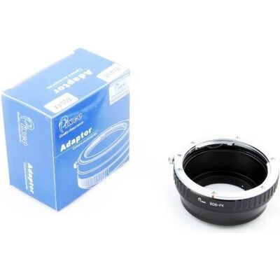 Pixco Adaptateur FUJI / FUJIFILM X X-mount vers CANON EOS EF EF-S, Adaptateur d'objectif, Noir - Publicité Pixco Adaptateur FUJI / FUJIFILM X X-mount vers CANON EOS EF EF-S, Adaptateur d'objectif, Noir - Publicité