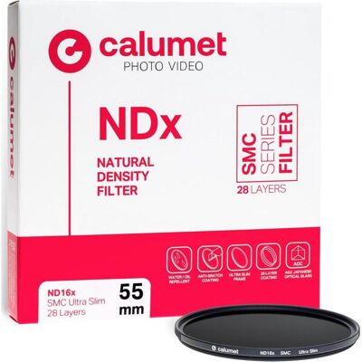Calumet CALSAN1655 (55 mm, Filtre gris neutre), Filtre photo, Transparent, Noir - Publicité Calumet CALSAN1655 (55 mm, Filtre gris neutre), Filtre photo, Transparent, Noir - Publicité