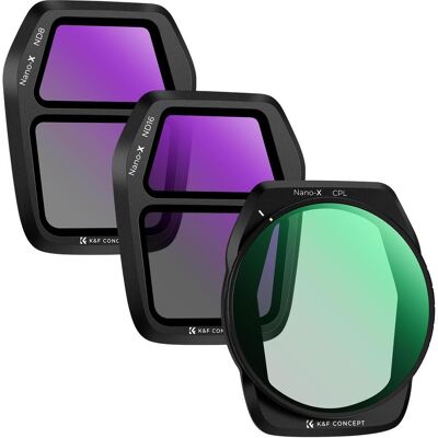 K&F Concept - 4pc ND/PL Filter Kit - DJI Air 3S - Publicité K&F Concept - 4pc ND/PL Filter Kit - DJI Air 3S - Publicité