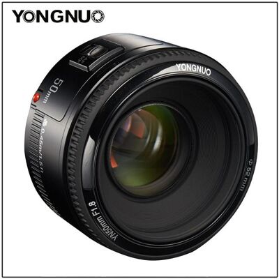 Yongnuo Objectif 50mm f/1.8 Monture EF (Canon EF, APS-C / DX, Plein format), Objectif, Noir - Publicité Yongnuo Objectif 50mm f/1.8 Monture EF (Canon EF, APS-C / DX, Plein format), Objectif, Noir - Publicité