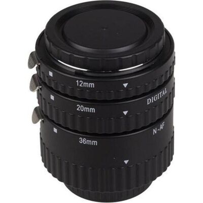 Meike Extension Tube Set AF (Adaptateur macro, Nikon F), Convertisseur d'objectif, Noir - Publicité Meike Extension Tube Set AF (Adaptateur macro, Nikon F), Convertisseur d'objectif, Noir - Publicité