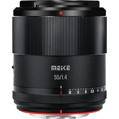 Meike 55mm f/1.4 AF Lens (FUJIFILM X) (Fujifilm X, APS-C / DX), Objectif - Publicité Meike 55mm f/1.4 AF Lens (FUJIFILM X) (Fujifilm X, APS-C / DX), Objectif - Publicité
