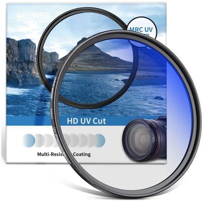 Neewer Filtre UV MRC HD 55 mm 10101401 (55 mm, Filtre UV), Filtre photo, Noir - Publicité Neewer Filtre UV MRC HD 55 mm 10101401 (55 mm, Filtre UV), Filtre photo, Noir - Publicité