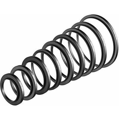 Neewer Lot de 9 adaptateurs de filtre à bague de rehaussement 10093012, Adaptateur d'objectif, Noir - Publicité Neewer Lot de 9 adaptateurs de filtre à bague de rehaussement 10093012, Adaptateur d'objectif, Noir - Publicité