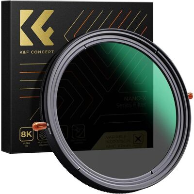 K&F Concept Filtre 2 en 1 CPL+Variable (Nano-X Series) (67 mm, Filtre gris neutre, Filtre polarisant), Filtre photo, Multicolore - Publicité K&F Concept Filtre 2 en 1 CPL+Variable (Nano-X Series) (67 mm, Filtre gris neutre, Filtre polarisant), Filtre photo, Multicolore - Publicité
