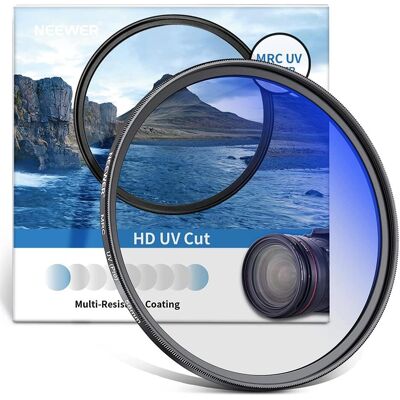 Neewer Filtre UV MRC HD 58 mm 10100214 (58 mm, Filtre UV), Filtre photo, Noir - Publicité Neewer Filtre UV MRC HD 58 mm 10100214 (58 mm, Filtre UV), Filtre photo, Noir - Publicité