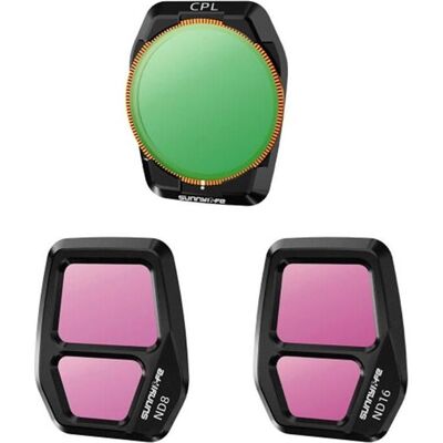 Sunnylife A3S-FI925CPL adjustable lens filter, CPL+ND8+ND16 for AIR 3S 3pcs (DJI Air 3s), Drone : accessoires, Multicolore - Publicité Sunnylife A3S-FI925CPL adjustable lens filter, CPL+ND8+ND16 for AIR 3S 3pcs (DJI Air 3s), Drone : accessoires, Multicolore - Publicité