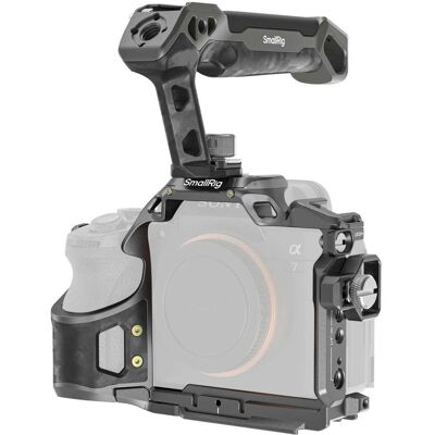 SmallRig 6030 Rhinoceros Cage Kit for Sony Alpha 7 V / 7R V / 7 IV (Cage), Accessoires vidéo, Noir - Publicité SmallRig 6030 Rhinoceros Cage Kit for Sony Alpha 7 V / 7R V / 7 IV (Cage), Accessoires vidéo, Noir - Publicité