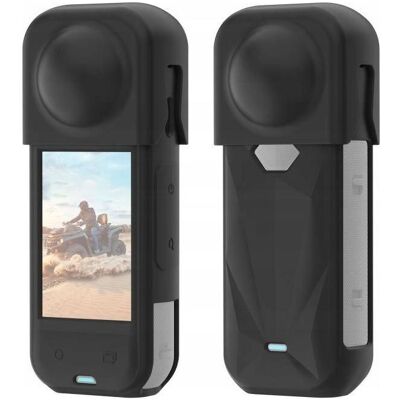 Puluz Dekielek Na Obiektyw + Obudowa Silikonowa Osłona Ochrona Do Insta360 X5 / X 5 / Pu757b, Caméra d'action : accessoires, Noir, Transparent - Publicité Puluz Dekielek Na Obiektyw + Obudowa Silikonowa Osłona Ochrona Do Insta360 X5 / X 5 / Pu757b, Caméra d'action : accessoires, Noir, Transparent - Publicité