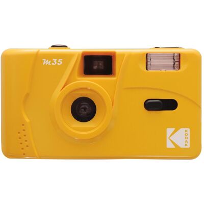 Kodak M35, Appareil photo analogique, Jaune - Publicité Kodak M35, Appareil photo analogique, Jaune - Publicité
