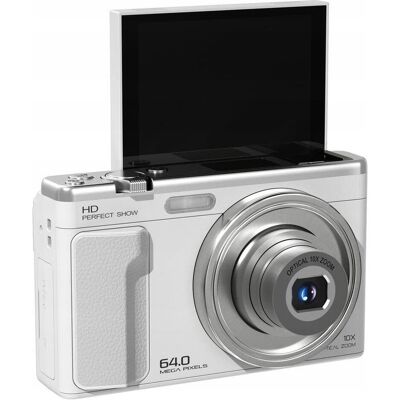 Xrec Aparat Cyfrowy C89 64mp 4k 10x Zoom Optyczny Obrotowy Ekran Lcd 3,2" / C89 / Biały (64 Mpx), Appareil photo, Blanc - Publicité Xrec Aparat Cyfrowy C89 64mp 4k 10x Zoom Optyczny Obrotowy Ekran Lcd 3,2" / C89 / Biały (64 Mpx), Appareil photo, Blanc - Publicité