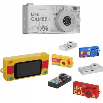 Xrec Mini Aparat Kamera Retro Video 2k + Wisiorek Breloczek / X9 / Szary, Appareil photo, Gris - Publicité Xrec Mini Aparat Kamera Retro Video 2k + Wisiorek Breloczek / X9 / Szary, Appareil photo, Gris - Publicité