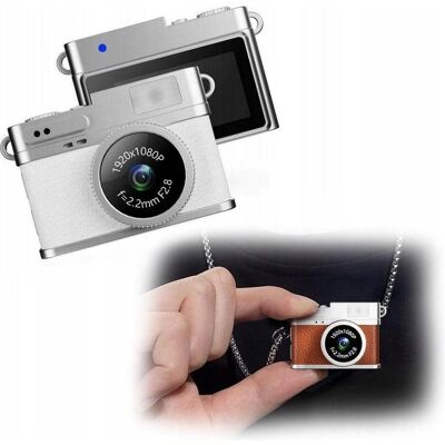 Xrec Aparat cyfrowy Mini Aparat Cyfrowy X4 2mp 1080p Lcd 0,96 Wisiorek Breloczek Zawieszka/ X4 Biały (2 Mpx), Appareil photo, Blanc - Publicité Xrec Aparat cyfrowy Mini Aparat Cyfrowy X4 2mp 1080p Lcd 0,96 Wisiorek Breloczek Zawieszka/ X4 Biały (2 Mpx), Appareil photo, Blanc - Publicité