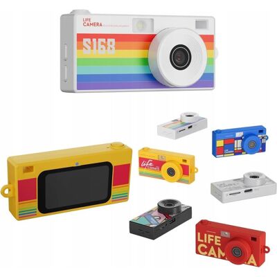 Xrec Mini Aparat Kamera Retro Video 2k Wisiorek Breloczek / X9 / Biały, Appareil photo, Blanc - Publicité Xrec Mini Aparat Kamera Retro Video 2k Wisiorek Breloczek / X9 / Biały, Appareil photo, Blanc - Publicité