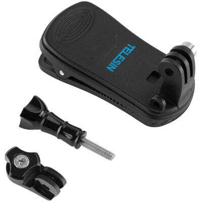 Telesin Backpack clip mount for sports cameras (GP-JFM-003), Caméra d'action : accessoires, Noir - Publicité Telesin Backpack clip mount for sports cameras (GP-JFM-003), Caméra d'action : accessoires, Noir - Publicité