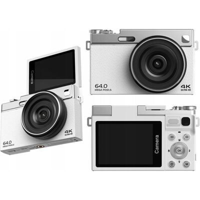 Xrec Aparat Cyfrowy 64mp / 4k / 16x Zoom / Obrotowy Ekran Lcd 2,88" / C77 / Biały (64 Mpx), Appareil photo, Blanc - Publicité Xrec Aparat Cyfrowy 64mp / 4k / 16x Zoom / Obrotowy Ekran Lcd 2,88" / C77 / Biały (64 Mpx), Appareil photo, Blanc - Publicité