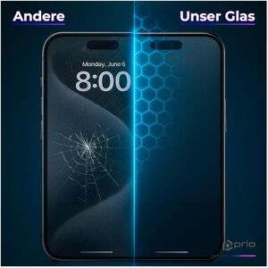 prio - 3D Anti-Scratch Tempered Glass iPhone 16 Pro - Schwarz - Publicité prio - 3D Anti-Scratch Tempered Glass iPhone 16 Pro - Schwarz - Publicité