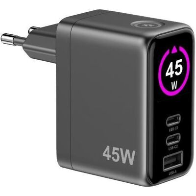 Celly TCSCREEN2C1A45W - Chargeur Universel Rapide pour Appareils Mobiles - Publicité Celly TCSCREEN2C1A45W - Chargeur Universel Rapide pour Appareils Mobiles - Publicité