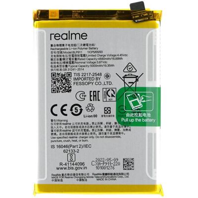 realme Batterie BLP911 RMX3472 9i/9 Pro/V25, Batterie pour téléphone portable - Publicité realme Batterie BLP911 RMX3472 9i/9 Pro/V25, Batterie pour téléphone portable - Publicité