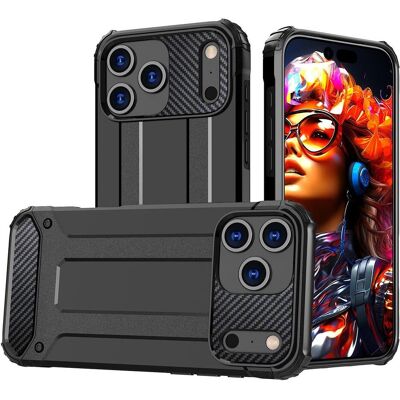 Hurtel Hybrid Armor Case für iPhone 17 Pro - Schwarz (Apple iPhone 17 Pro), Coque pour téléphone portable, Noir - Publicité Hurtel Hybrid Armor Case für iPhone 17 Pro - Schwarz (Apple iPhone 17 Pro), Coque pour téléphone portable, Noir - Publicité