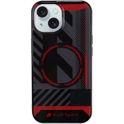 Coque Audi IML Sport MagSafe pour iPhone 15/14 Plus 6,7" Noir - Publicité Coque Audi IML Sport MagSafe pour iPhone 15/14 Plus 6,7" Noir - Publicité