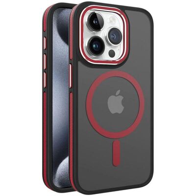 iLike iPhone 15 Pro Max DUAL METAL FRAME MAGSAFE CASE (Apple iPhone 15 Pro Max), Coque pour téléphone portable, Rouge - Publicité iLike iPhone 15 Pro Max DUAL METAL FRAME MAGSAFE CASE (Apple iPhone 15 Pro Max), Coque pour téléphone portable, Rouge - Publicité