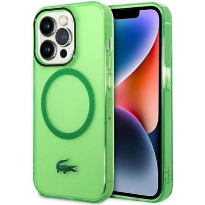 Lacoste LCHMP14XULON iPhone 14 Pro Max 6.7" zielony/green étui rigide transparent MagSafe (Apple iPhone 14 Pro Max), Coque pour téléphone portable, Vert - Publicité Lacoste LCHMP14XULON iPhone 14 Pro Max 6.7" zielony/green étui rigide transparent MagSafe (Apple iPhone 14 Pro Max), Coque pour téléphone portable, Vert - Publicité