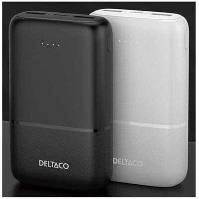 Deltaco Power bank 10 000 mAh - 2 USB-A, USB-C - Power bank - Publicité Deltaco Power bank 10 000 mAh - 2 USB-A, USB-C - Power bank - Publicité