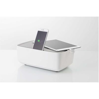 KMP Boîte de protection (3 ports), Chargeur USB, Blanc - Publicité KMP Boîte de protection (3 ports), Chargeur USB, Blanc - Publicité