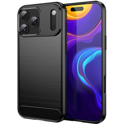 Hurtel Carbon Case für iPhone 17 Pro Max - Schwarz (Apple iPhone 17 Pro Max), Coque pour téléphone portable, Noir - Publicité Hurtel Carbon Case für iPhone 17 Pro Max - Schwarz (Apple iPhone 17 Pro Max), Coque pour téléphone portable, Noir - Publicité
