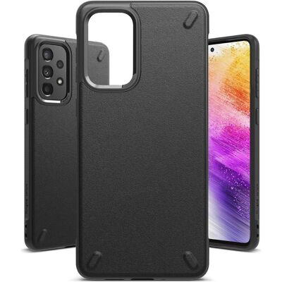Ringke Onyx durable TPU cover for Samsung Galaxy A73 black (Samsung Galaxy A73 5G), Coque pour téléphone portable, Noir - Publicité Ringke Onyx durable TPU cover for Samsung Galaxy A73 black (Samsung Galaxy A73 5G), Coque pour téléphone portable, Noir - Publicité