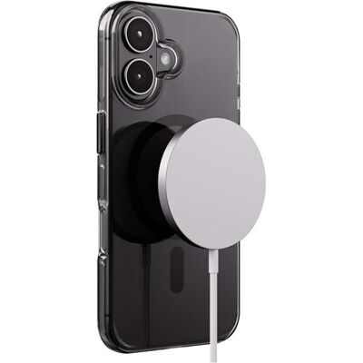 Crong MagSafe Hülle iPhone 16 robust stosssicher (Apple iPhone 16), Coque pour téléphone portable, Noir, Transparent - Publicité Crong MagSafe Hülle iPhone 16 robust stosssicher (Apple iPhone 16), Coque pour téléphone portable, Noir, Transparent - Publicité
