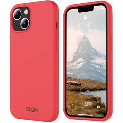 SiGN Étui en silicone liquide pour iPhone 15 Plus - Rouge (Apple iPhone 15 Plus), Coque pour téléphone portable, Rouge - Publicité SiGN Étui en silicone liquide pour iPhone 15 Plus - Rouge (Apple iPhone 15 Plus), Coque pour téléphone portable, Rouge - Publicité