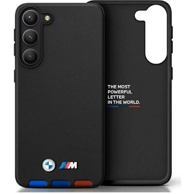 Coque BMW Hot Stamp Tricolor en Cuir pour Galaxy A54 5G - Publicité Coque BMW Hot Stamp Tricolor en Cuir pour Galaxy A54 5G - Publicité