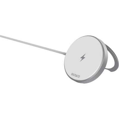 Deltaco Chargeur magnétique sans fil 15W (15 W), Chargeur sans fil, Blanc - Publicité Deltaco Chargeur magnétique sans fil 15W (15 W), Chargeur sans fil, Blanc - Publicité