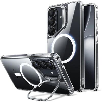 ESR - Classic Hybrid HaloLock Kickstand - Samsung Galaxy S26 - Clear (Samsung Galaxy S26), Coque pour téléphone portable, Transparent - Publicité ESR - Classic Hybrid HaloLock Kickstand - Samsung Galaxy S26 - Clear (Samsung Galaxy S26), Coque pour téléphone portable, Transparent - Publicité