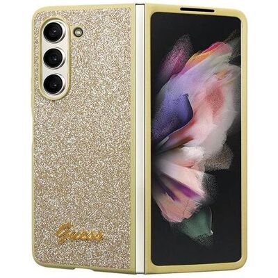 Coque de Luxe Or Brillant pour Galaxy Z Fold 5 - Guess - Publicité Coque de Luxe Or Brillant pour Galaxy Z Fold 5 - Guess - Publicité