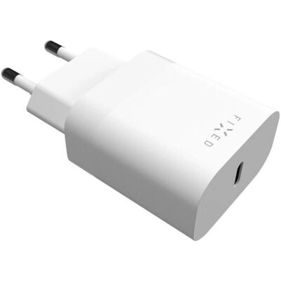 Chargeur Mur Fixed - 20W - Blanc - Type-C, Power Delivery 3.0 - Publicité Chargeur Mur Fixed - 20W - Blanc - Type-C, Power Delivery 3.0 - Publicité