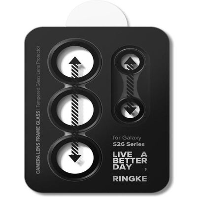 Ringke - Camera Lens Frame Glass (2 pack) - Samsung Galaxy S26 Ultra - Black (2 pcs, Samsung Galaxy S26 Ultra), Téléphone portable : film de protection, Noir - Publicité Ringke - Camera Lens Frame Glass (2 pack) - Samsung Galaxy S26 Ultra - Black (2 pcs, Samsung Galaxy S26 Ultra), Téléphone portable : film de protection, Noir - Publicité