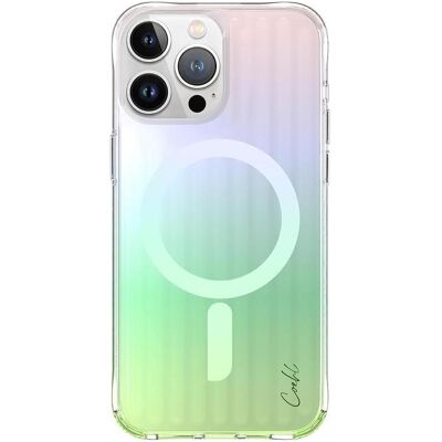 Coque Coehl Linear Uniq pour iPhone 15 Pro Max - Magnétique Opale/Iridescente - Publicité Coque Coehl Linear Uniq pour iPhone 15 Pro Max - Magnétique Opale/Iridescente - Publicité